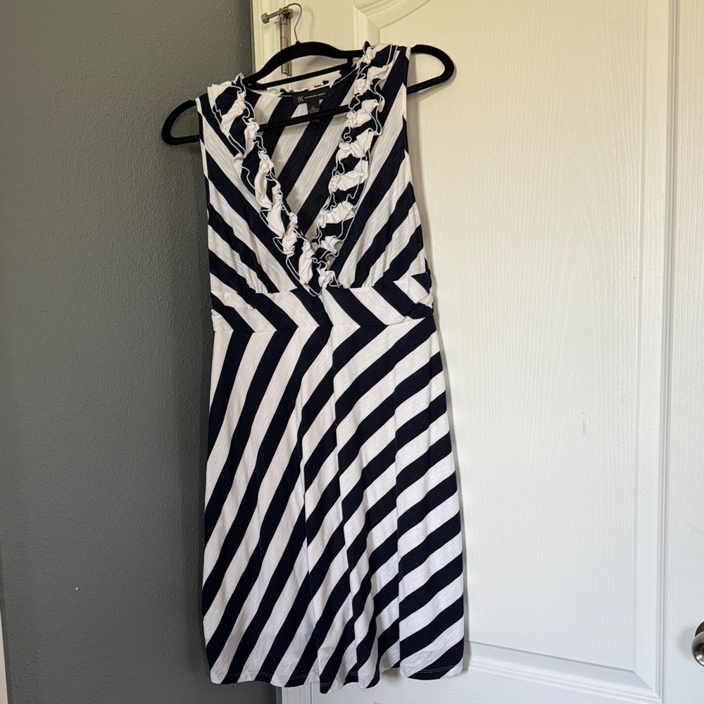 INC International Concepts Black and White Backless Dress
